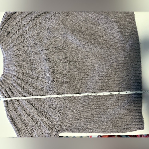 Cloth by Design Mock Neck Sweater| Medium Dusty Lavender | Ribbed Long Sleeve - Picture 9 of 10